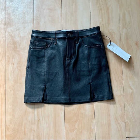 NWT Current Elliot The Leather Mini Skirt - Picture 3 of 7